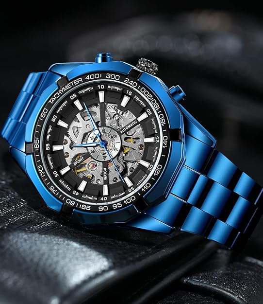 Men's Skull Skeleton Automatic Watch