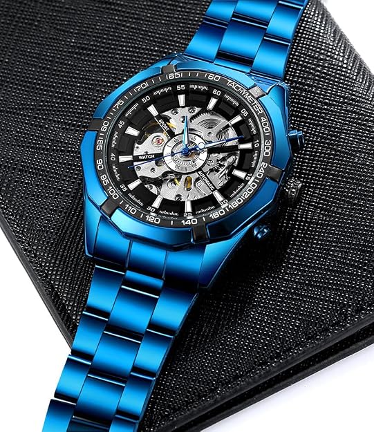 Men's Skull Skeleton Automatic Watch