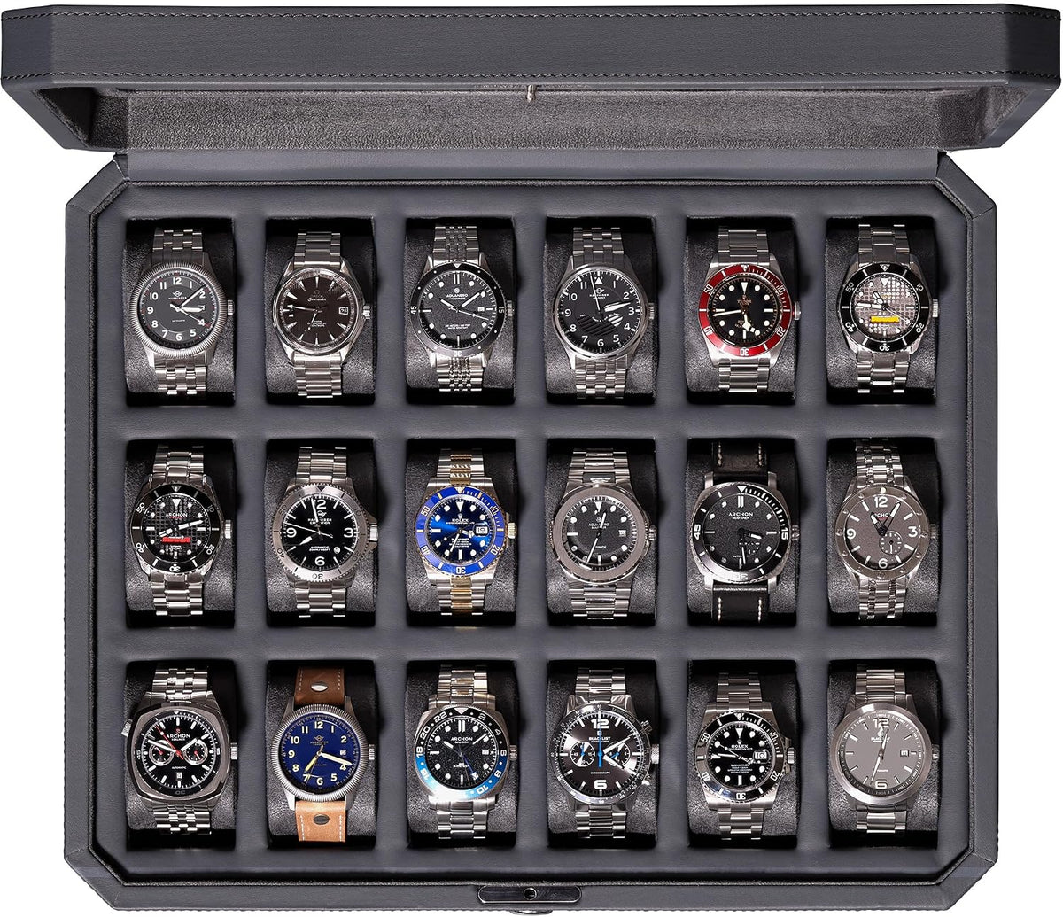 18-Slot Luxury Watch Display Box