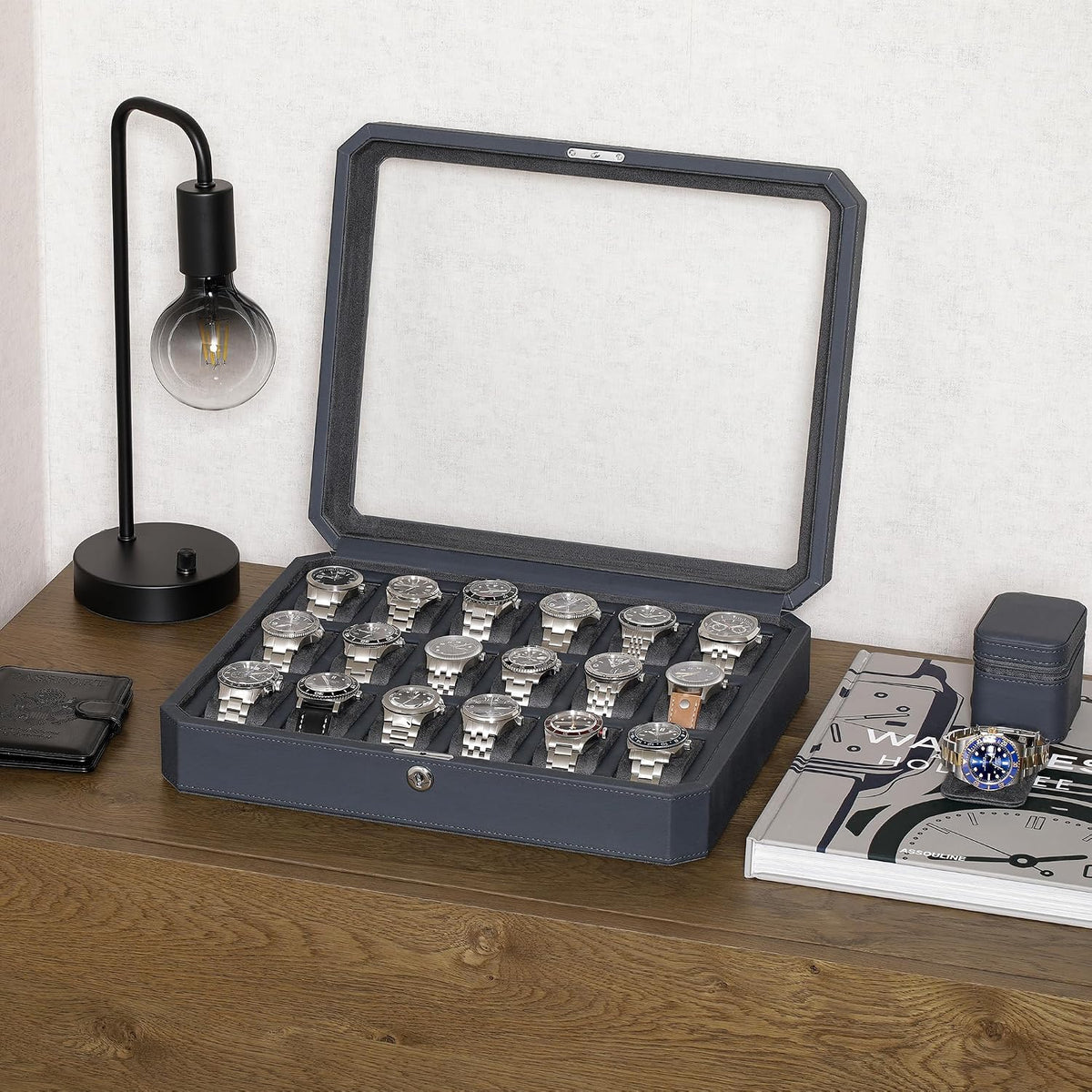 18-Slot Luxury Watch Display Box