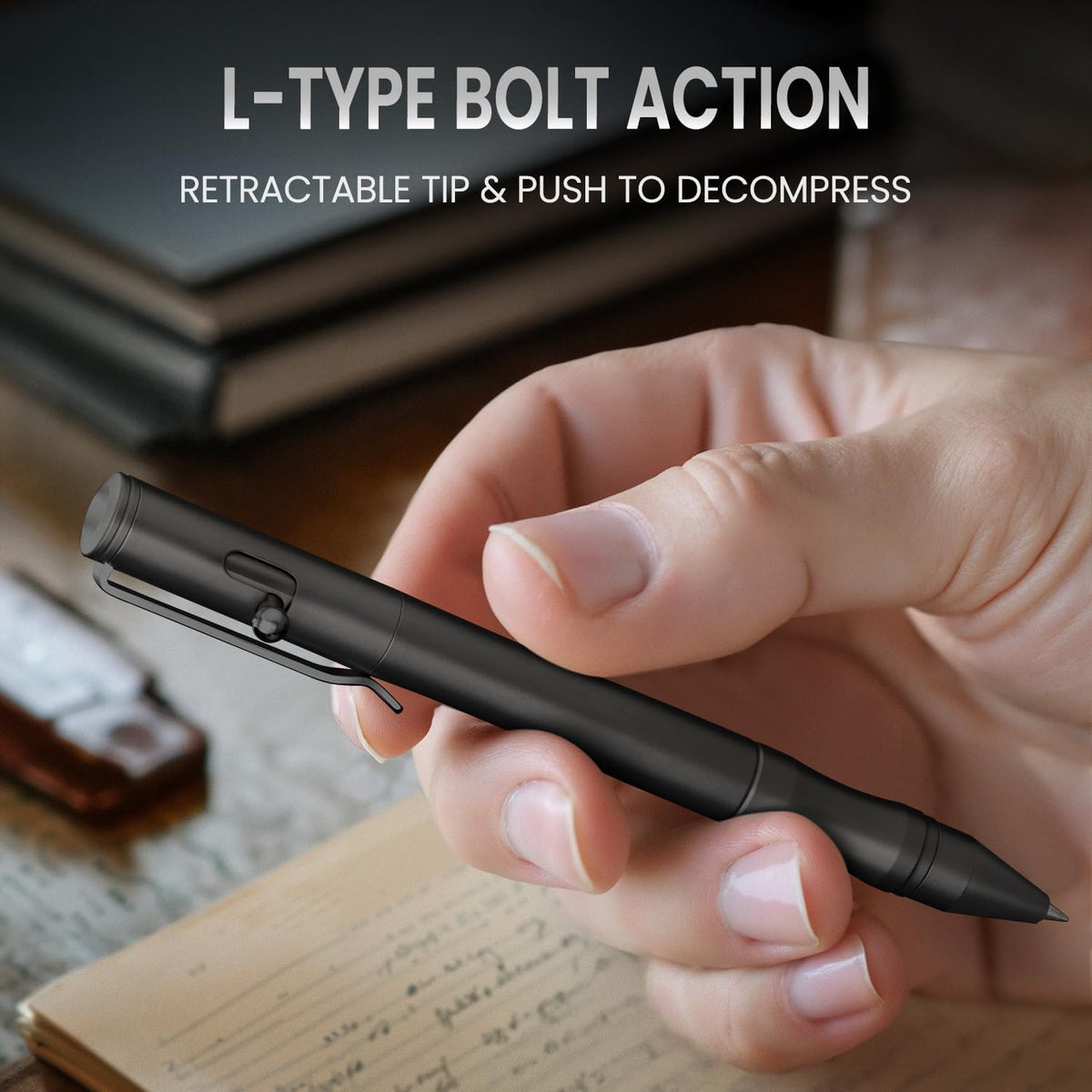 Heavy-Duty Bolt Action Metal Pen