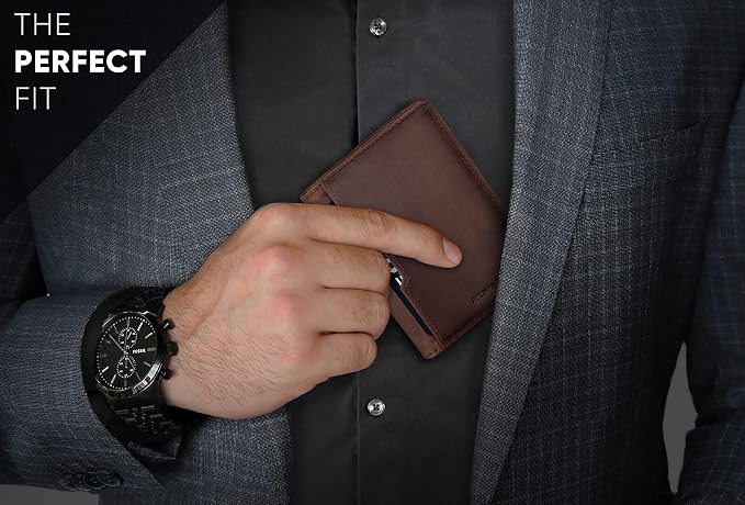 Men's Slim Leather RFID Wallet