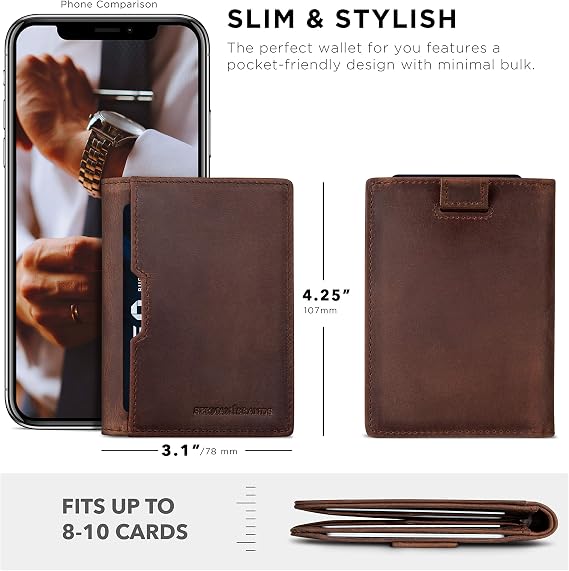 Men's Slim Leather RFID Wallet