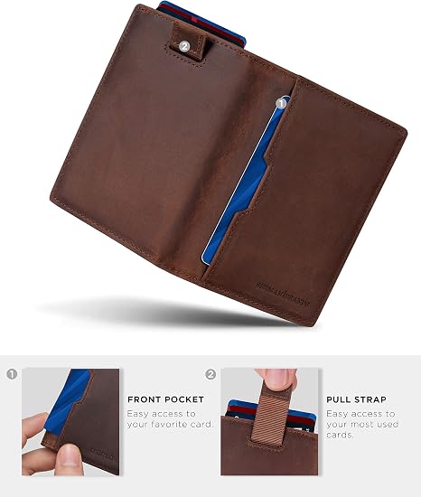 Men's Slim Leather RFID Wallet