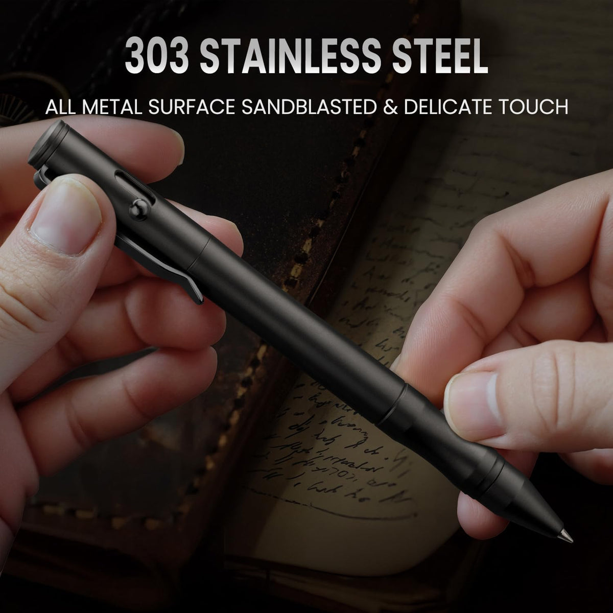 Heavy-Duty Bolt Action Metal Pen